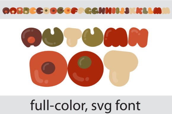 Autumn Dot: A Vibrant Color Font for Modern Design