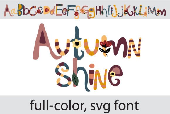 Autumn Shine: Elevate Your Visual Design with a Unique Color Font