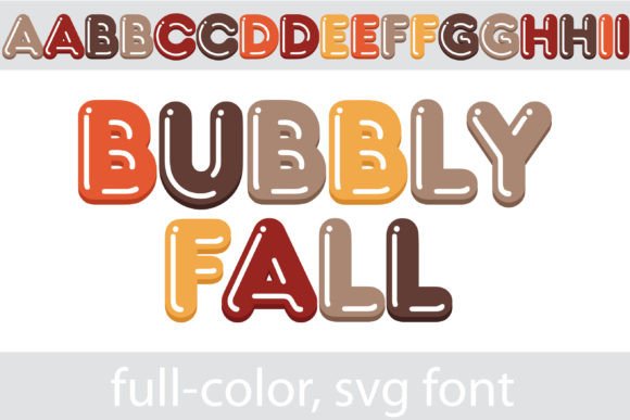 Bubbly Fall: Autumnal Typography for Dynamic Designs