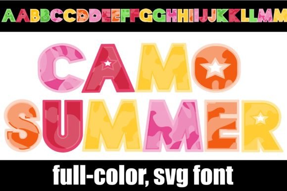 Camo Summer: A Bold Font for Vibrant Designs