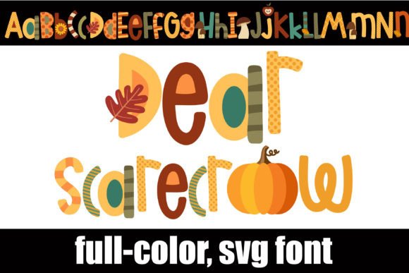 Dear Scarecrow: Elevate Autumn Designs with Color Fonts