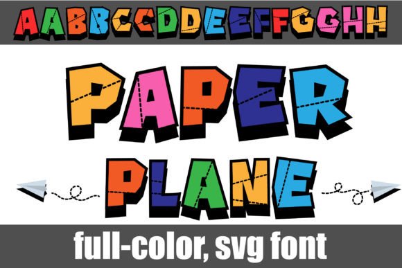 Elevate Your Brand with the Paper Plane Color Font