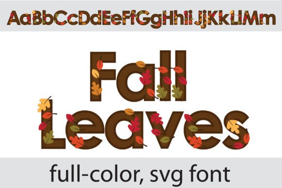 Embrace Autumn with the Fall Leaves SVG Color Font