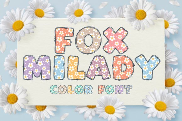 Fox Milady: A Color Display Font for Modern Design
