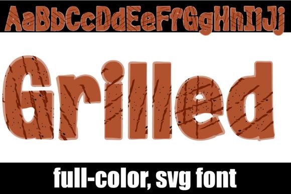 Grilled: A Bold SVG Color Font for Impactful Designs