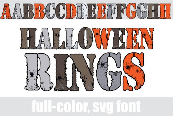 Halloween Rings: A Full-Color SVG Font for Spooky Designs