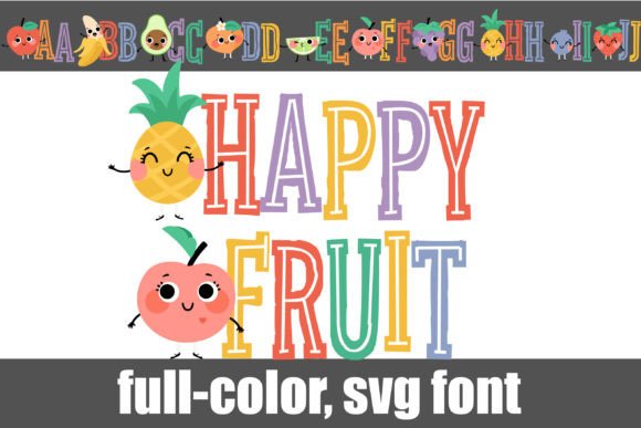 Happy Fruit Font: A Burst of Colorful Typography
