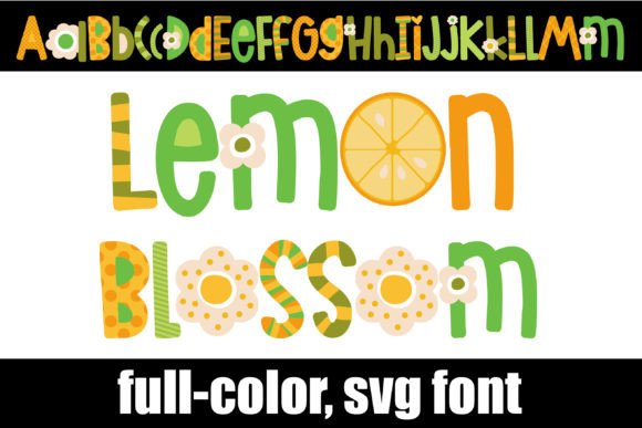 Lemon Blossom: A Vibrant Color Font for Modern Design