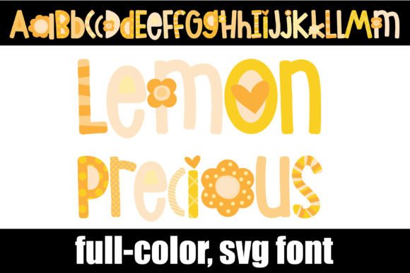 Lemon Precious: A Vibrant SVG Font for Modern Design