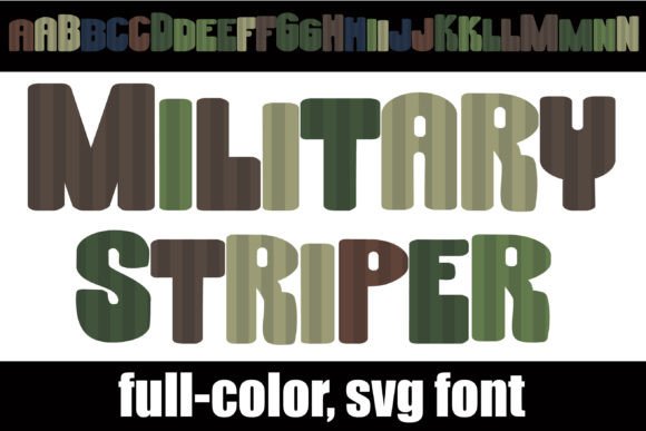 Military Striper: A Bold Font for Impactful Design