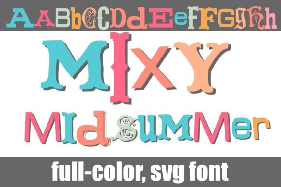 Mixy Midsummer: Elevating Designs with Vibrant Color Fonts