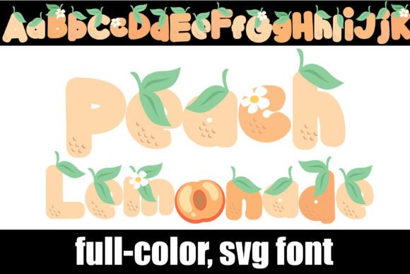 Peach Lemonade: Adding Zesty Personality with Full-Color SVG Typography