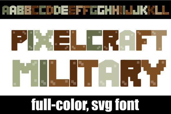 Pixelcraft Military: Elevate Your Designs with Dynamic, Vectorized Typography
