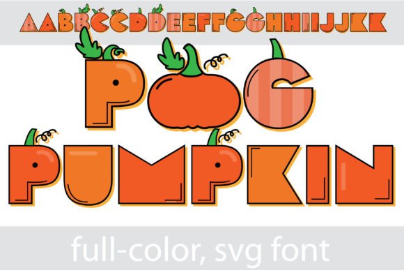 Pog Pumpkin: A Color Font for Vibrant Design