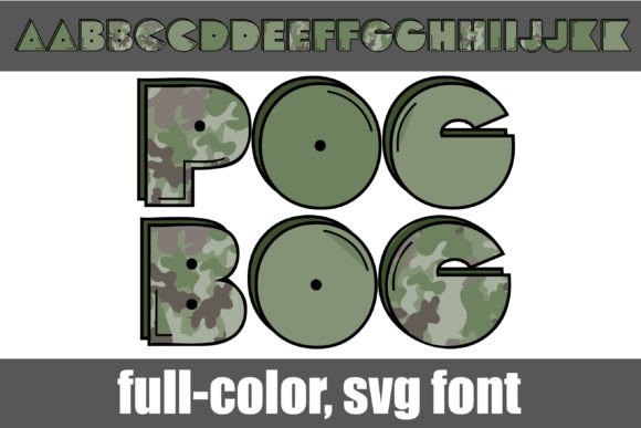 Pogbog: Elevating Modern Design with Military-Inspired SVG Typography