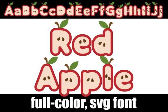 Red Apple Font: A Fresh Take on Color Typography