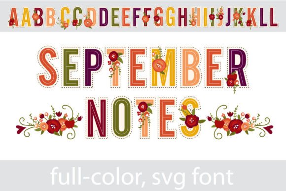 September Notes: Elevate Autumn Designs with Color Fonts
