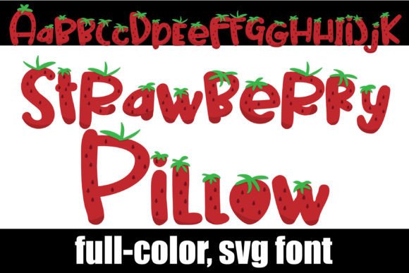 Strawberry Pillow: A Sweet SVG Font for Vibrant Design