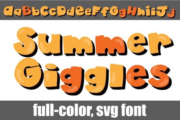 Summer Giggles: A Playful Color Font for Vibrant Designs
