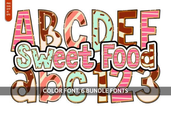 Sweet Food: Elevate Designs with Playful Dessert Typography