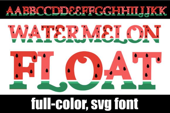 Watermelon Float: A Fresh Take on Color Typography