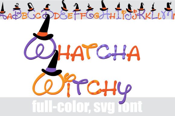 Whatcha Witchy: A Spellbinding Color Font for Modern Design